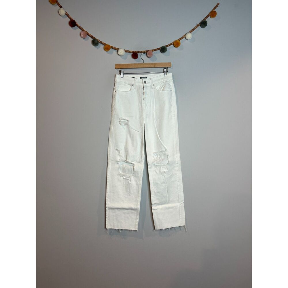 Wild Fable white distressed Highest Rise Straight jeans